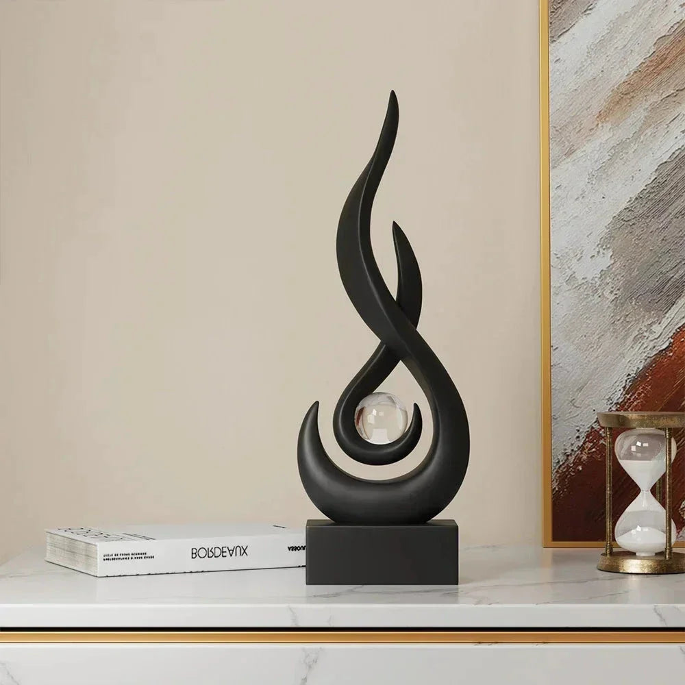 Escultura de Cerâmica Moderna para Decoração Luxuosa - eFlix