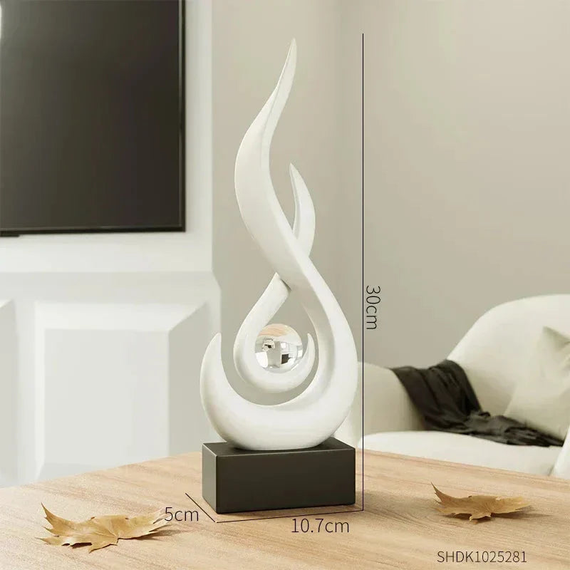 Escultura de Cerâmica Moderna para Decoração Luxuosa - eFlix