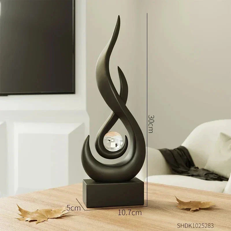 Escultura de Cerâmica Moderna para Decoração Luxuosa - eFlix