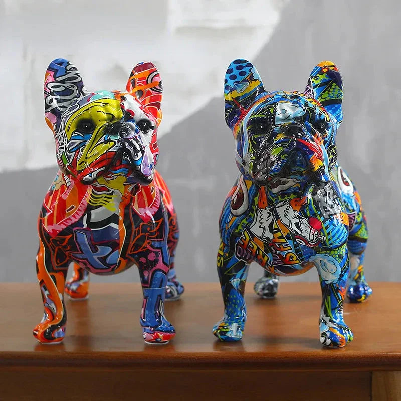 Escultura em Resina Bulldog Francês - eFlix