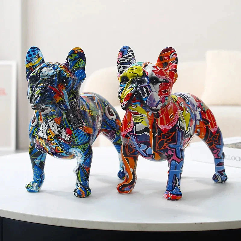 Escultura em Resina Bulldog Francês - eFlix