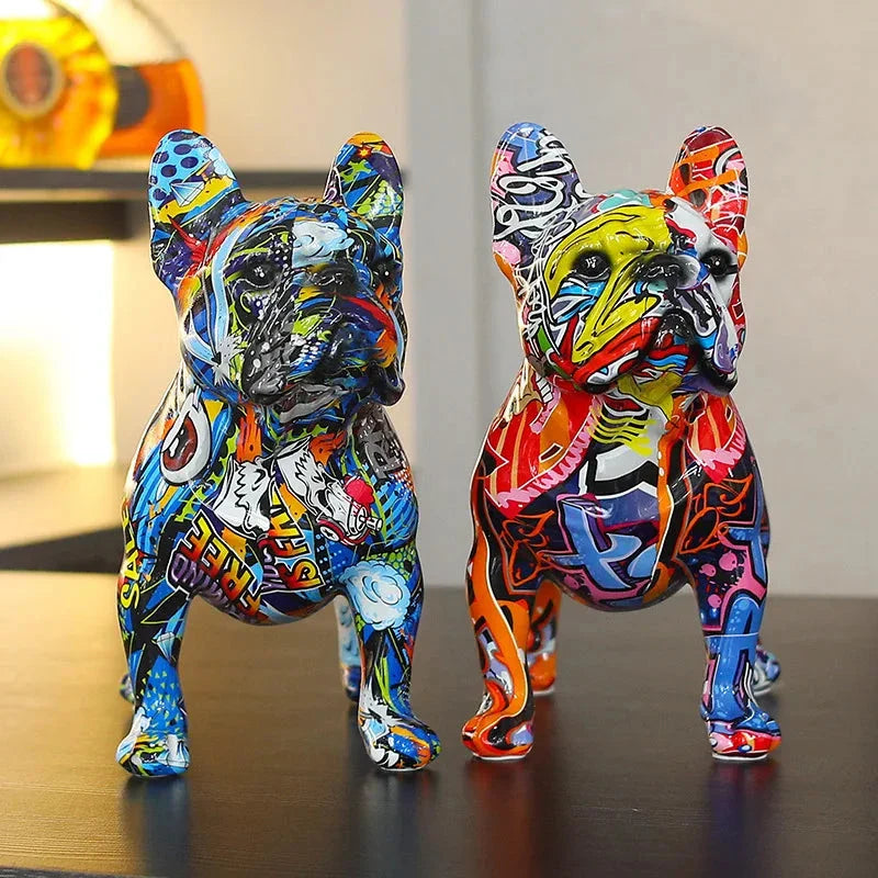Escultura em Resina Bulldog Francês - eFlix