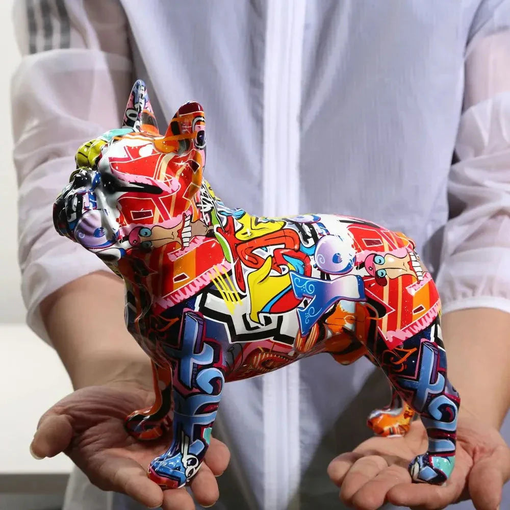Escultura em Resina Bulldog Francês - eFlix