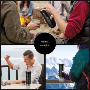 Máquina de Café Expresso Portátil 3 em 1 – liberdade para tomar o seu café em qualquer lugar ☕✨