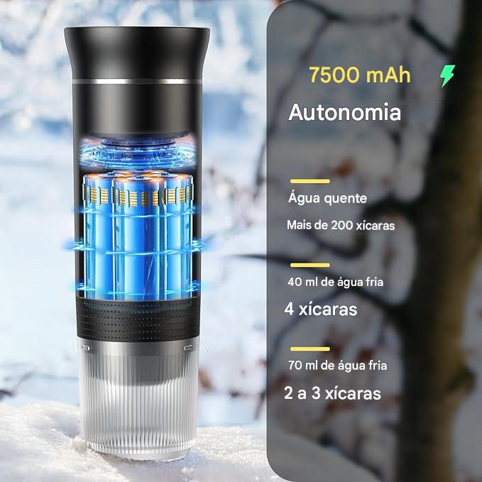 Máquina de Café Expresso Portátil 3 em 1 – liberdade para tomar o seu café em qualquer lugar ☕✨