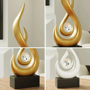 Escultura de Cerâmica Moderna para Decoração Luxuosa - eFlix