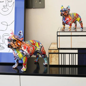 Escultura em Resina Bulldog Francês - eFlix