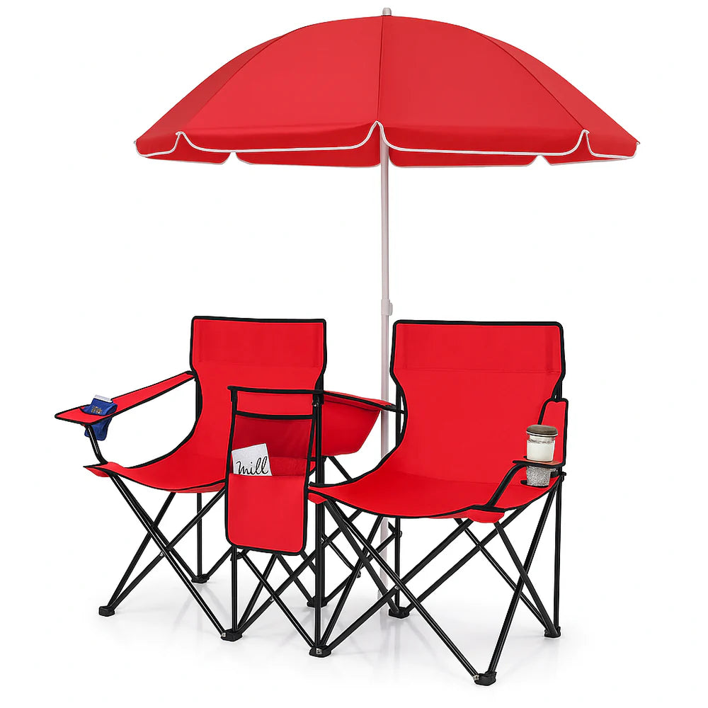 Cadeira Dobrável Dupla | Comfort Duo Premium